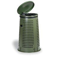 Plastic waste bin for bags 120 L, green - Rubbish Bin
