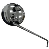 Q-TECH rear view mirror chrome (pin diameter 10 mm, glass diameter 124 mm) Q-TECH, P - Motorbike Mirror