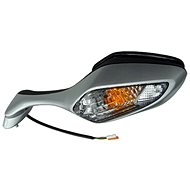 Q-TECH rear-view mirror with flasher (40 mm spacing), L - Motorbike Mirror