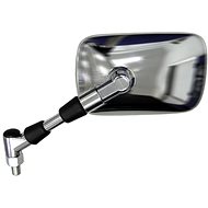 Q-TECH rear-view mirror chrome (thread right M10), L - Motorbike Mirror