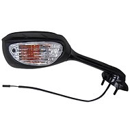 Q-TECH rear view mirror with flasher (42 mm bolt spacing), P - Motorbike Mirror