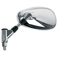 Q-TECH rear-view mirror chrome (thread right M10), L - Motorbike Mirror