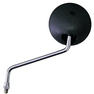 Q-TECH plastic rear view mirror (thread right M10, diameter 106 mm), L - Motorbike Mirror