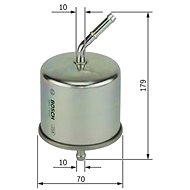 BOSCH Fuel filter 0 986 450 102 - Fuel Filter