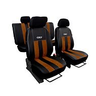 SIXTOL Carseat covers with GT brown brown alcantara - Car Seat Covers