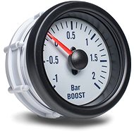 Auto Gauge - turbo pressure gauge, white - Dashboard Gauge