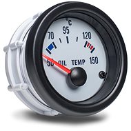 Auto Gauge - Oil temperature gauge, white - Dashboard Gauge