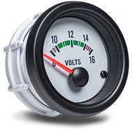 Auto Gauge - el. Voltage, white - Dashboard Gauge