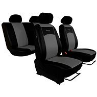 SIXTOL leather seat covers black-gray - Car Seat Covers