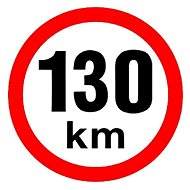 PUTNA reflective speed 130 km - Speed Limit Sticker