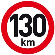 PUTNA reflective speed 130 km - Speed Limit Sticker