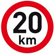 PUTNA reflective speed 20 km - Speed Limit Sticker