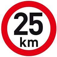 PUTNA reflective speed 25 km - Speed Limit Sticker
