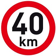 PUTNA reflective speed 40 km - Speed Limit Sticker