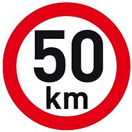 PUTNA reflective speed 50 km - Speed Limit Sticker