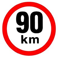 PUTNA reflective speed 90 km - Speed Limit Sticker
