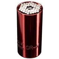 SIXTOL universal socket made of CrV steel, red, 7-19mm - Drive Socket
