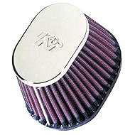 K&N RC-0981 universal oval straight filter with 54 mm inlet and 70 mm height - Air Filter