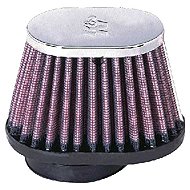 K&N RC-1820 universal oval straight filter with 51 mm inlet and 70 mm height - Air Filter