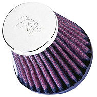 K&N RC-2580 universal round bevel filter with 51 mm inlet and 76 mm height - Air Filter