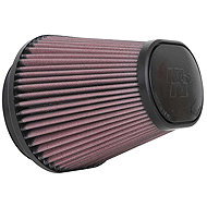 K&N RU-70031 universal oval bevelled filter with inlet 100 mm and height 127 mm - Air Filter
