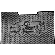 ACI RENAULT Kangoo 08-15 black rubber boot liner with car illustration - Boot Tray
