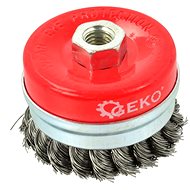 GEKO rotační kartáč hrnkový copánkový 75 mm M14  - Sanding Brush