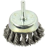 GEKO rotační kartáč hrnkový copánkový 65 mm stopka 6 mm   - Sanding Brush