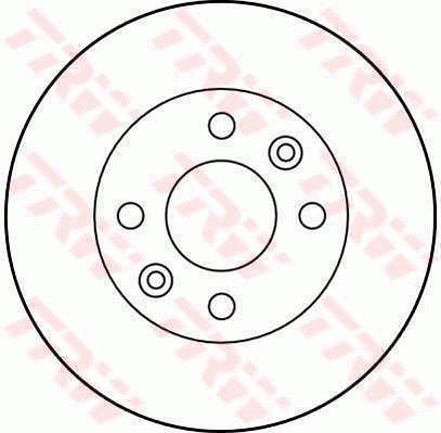 TRW Brzdový kotouč DF1009 sada 2ks - Brake Disc