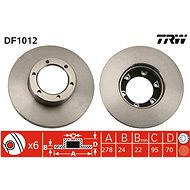 TRW Brake disc DF1012 set of 2 - Brake Disc