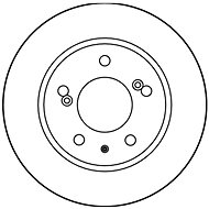 TRW Brzdový kotouč DF1109 sada 2ks - Brake Disc