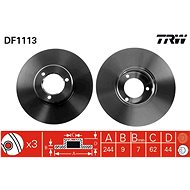 TRW Brzdový kotouč DF1113 sada 2ks - Brake Disc
