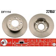 TRW Brzdový kotouč DF1114 sada 2ks - Brake Disc