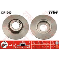 TRW Brzdový kotouč DF1203 sada 2ks - Brake Disc
