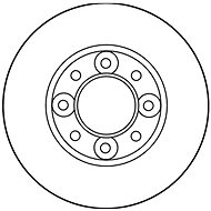 TRW Brzdový kotouč DF1301 sada 2ks - Brake Disc