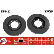 TRW Brzdový kotouč DF1422 sada 2ks - Brake Disc