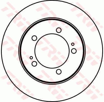 TRW Brzdový kotouč DF1429 sada 2ks - Brake Disc