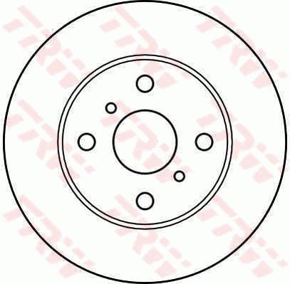 TRW Brzdový kotouč DF1441 sada 2ks - Brake Disc