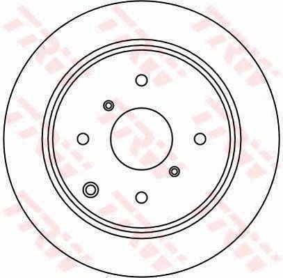 TRW Brzdový kotouč DF1442 sada 2ks - Brake Disc