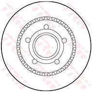 TRW Brzdový kotouč DF1528 sada 2ks - Brake Disc