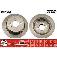 TRW Brzdový kotouč DF1561 sada 2ks - Brake Disc
