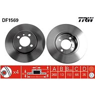 TRW Brake disc DF1569 set of 2 - Brake Disc