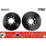 TRW Brake disc DF1573 set of 2 - Brake Disc
