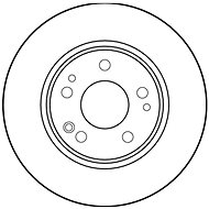 TRW Brzdový kotouč DF1581 sada 2ks - Brake Disc