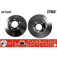 TRW Brake disc DF1599 set of 2 - Brake Disc