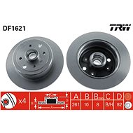 TRW Brzdový kotouč DF1621 sada 2ks - Brake Disc