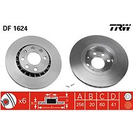 TRW Brzdový kotouč DF1624 sada 2ks - Brake Disc