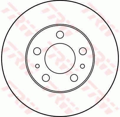 TRW Brzdový kotouč DF1677 sada 2ks - Brake Disc