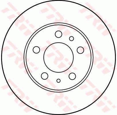 TRW Brzdový kotouč DF1686 sada 2ks - Brake Disc