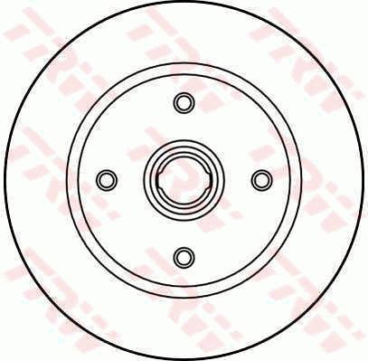 TRW Brzdový kotouč DF1691 sada 2ks - Brake Disc